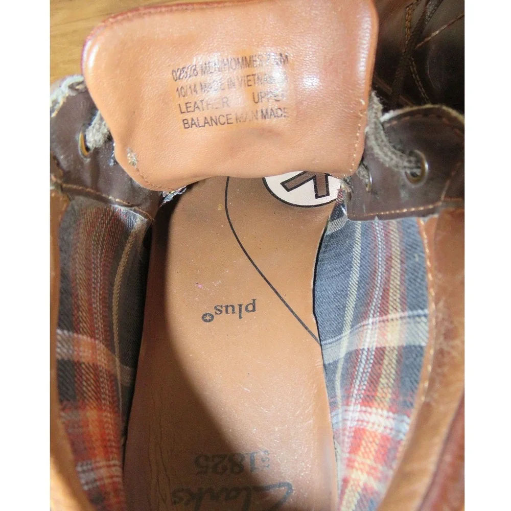 Clarks Stratton Limit‎ Mens Dark Brown Leather Chukka Ankle Boots Size 7.5 M